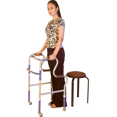 Dura Max Adjustment Folding Walker Castor