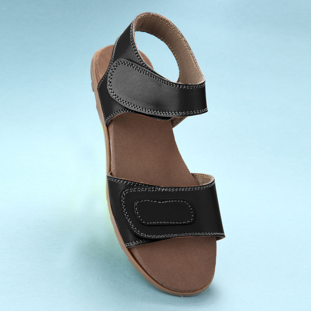 801 PU L - Women-Diabetic and Senior Friendly Footwear - Leather Polyurethane Sole