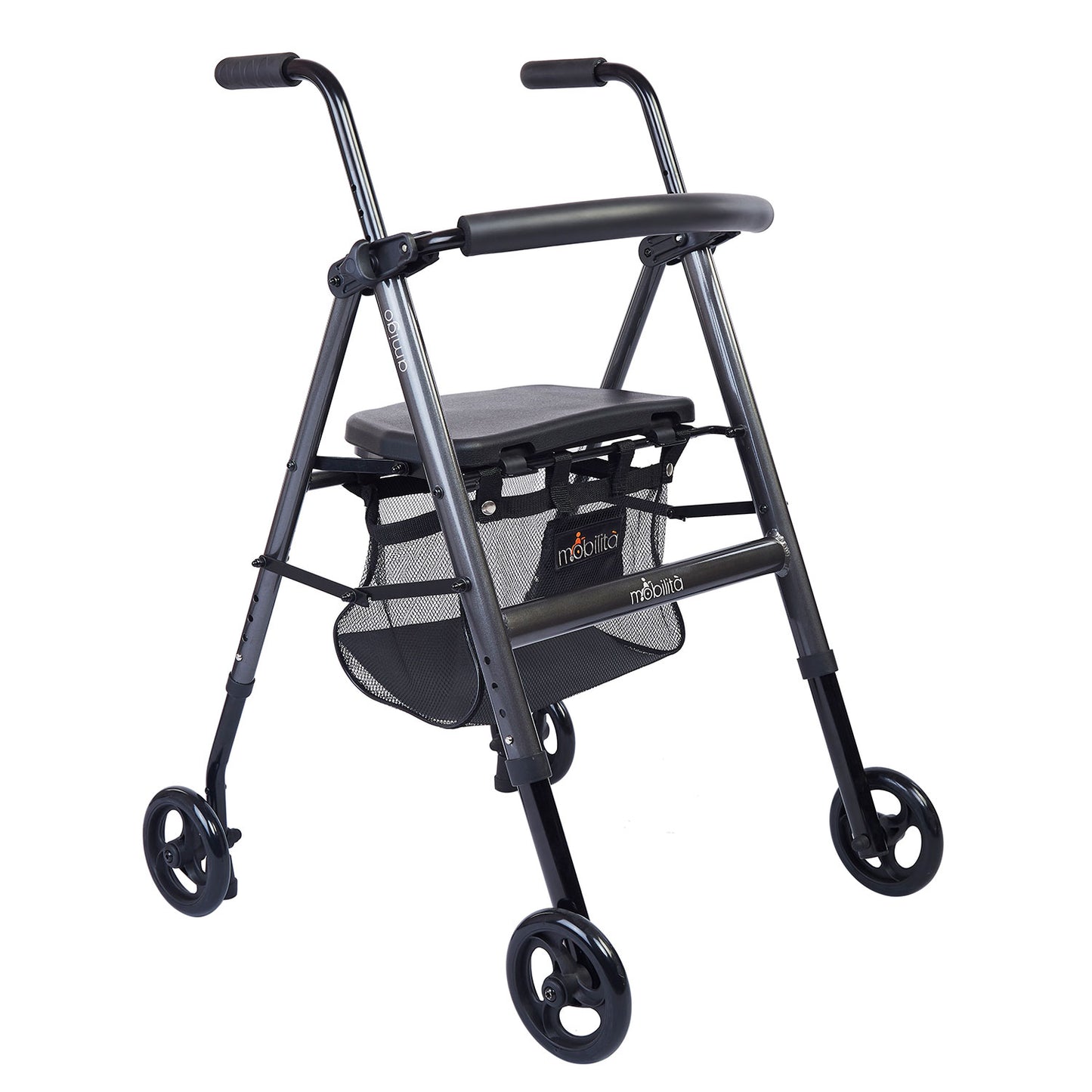M 200MG - Aluminium Walker - Foldable - Metallic Graphite