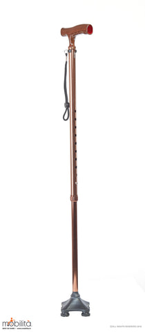 M 703 - Walking Cane - Square Foot - Straight Shank - Champagne Brown