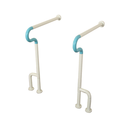 Grab Bar With Floor Support (A set of Two grabbars)