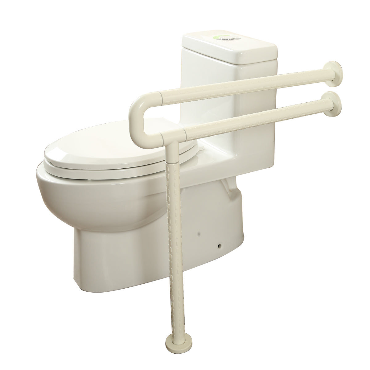 C Shaped Grab Bar With Floor Support