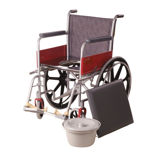 Wheel Chair Regular With Commode/ Mag Wheels