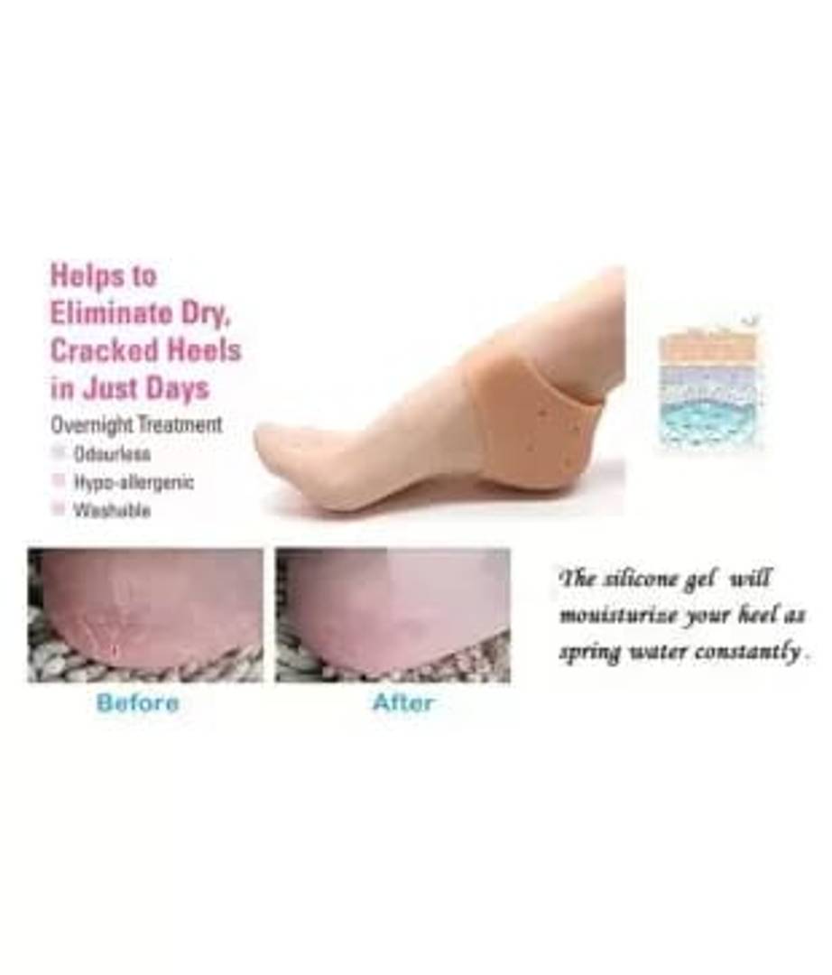 Heel Protector Anti-crack Pad Socks Free Size