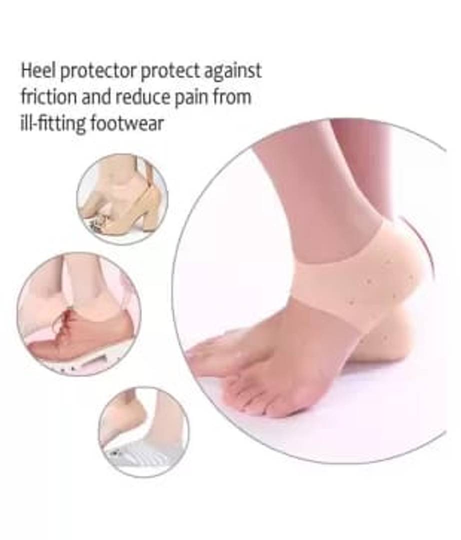 Heel Protector Anti-crack Pad Socks Free Size