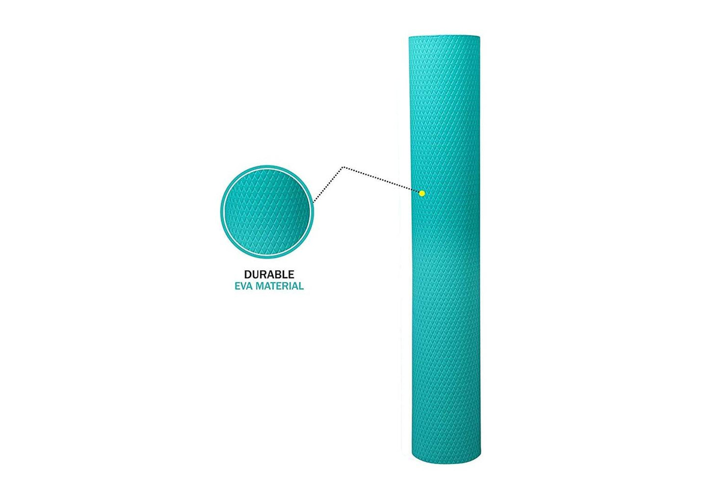 Yoga Mat High Density, Anti-Slip Yoga mat for Gym Workout and Flooring Exercise Long Size. 4 mm Yoga Mat for Men & Women Fitness (Assorted Colour)
