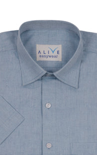 Alive EasyWear Shirt - Grey - Short Sleeve