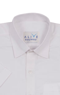 Alive EasyWear Shirt - Premium White - Short Sleeve