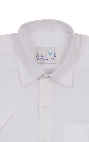 Alive EasyWear Shirt - Premium White - Short Sleeve
