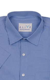 Alive EasyWear Shirt - Premium Blue - Short Sleeve