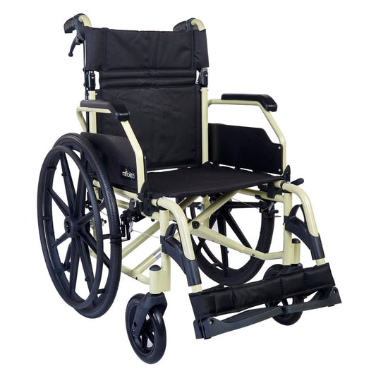 m 602 MC - Aluminium Wheelchair - Flip up armrest -  Metallic Champagne