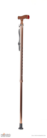 M 701 - Walking Cane - Single Foot - Straight Shank - Champagne Brown