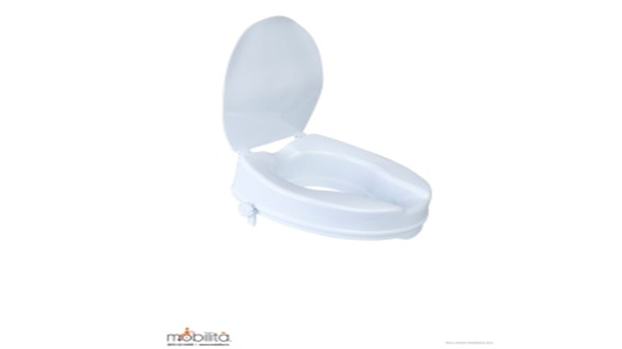 Mobilita Raised Toilet Seat with Lid