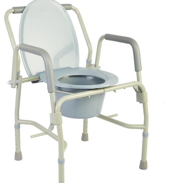 M301 - Drop-Arm Bedside Commode with Padded Arms